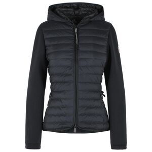 Moncler Grenoble Padded Hoodie With Zip In Black Polyester Blend Women